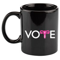 Vote Uterus Mind Your Own Uterus Stars Stripes Equal Rights 11oz C Handle Ceramic Mug