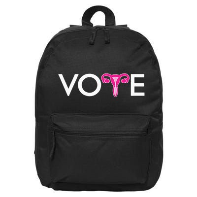 Vote Uterus Mind Your Own Uterus Stars Stripes Equal Rights 16 in Basic Backpack