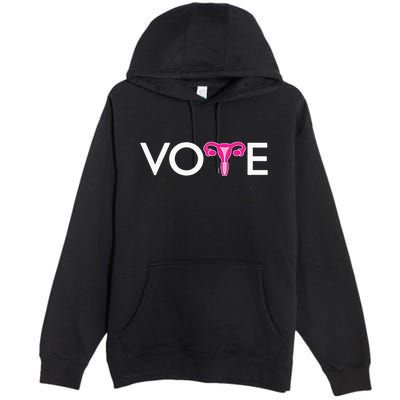 Vote Uterus Mind Your Own Uterus Stars Stripes Equal Rights Premium Pullover Hoodie