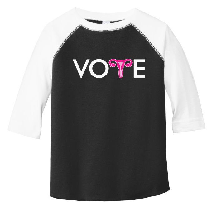 Vote Uterus Mind Your Own Uterus Stars Stripes Equal Rights Toddler Fine Jersey T-Shirt