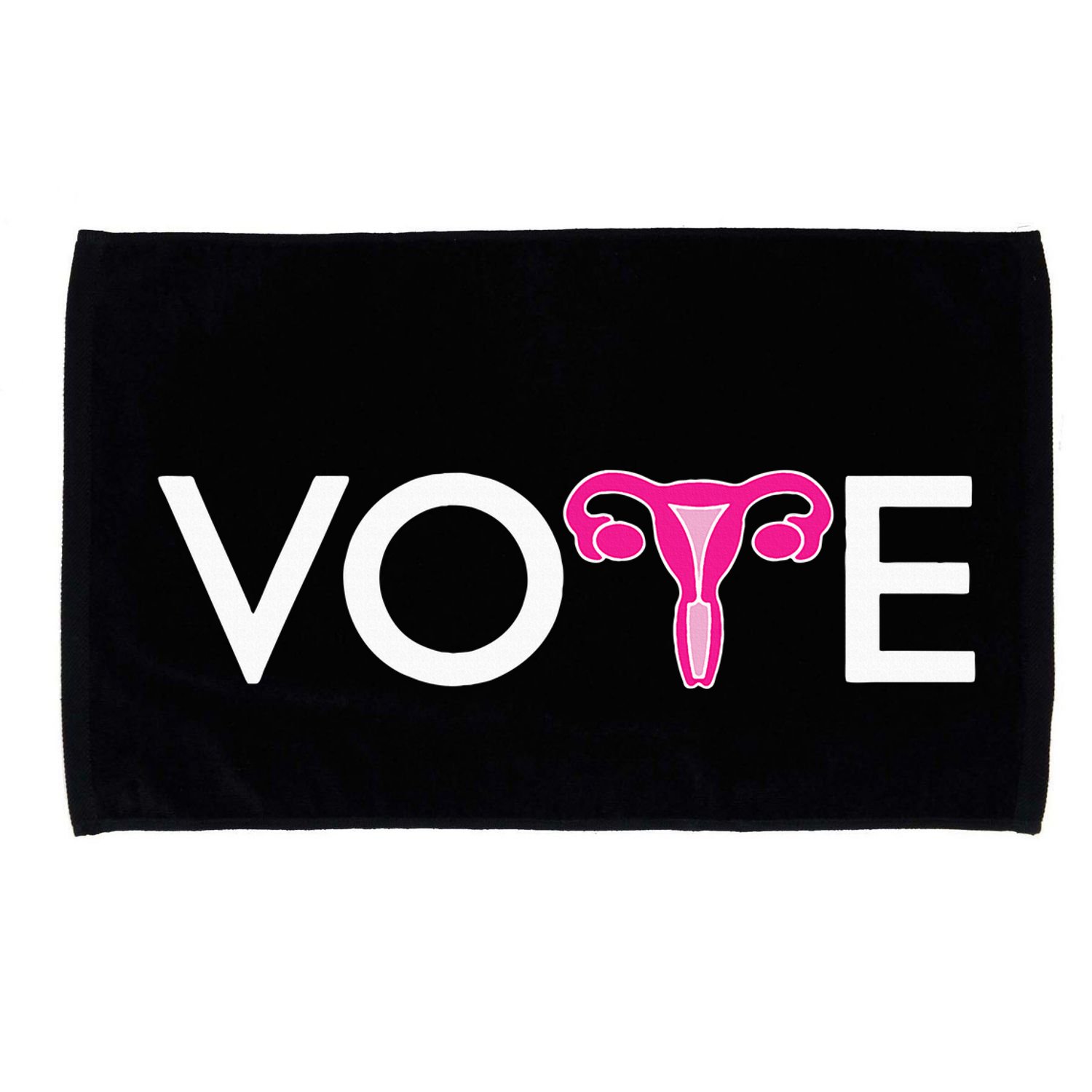 Vote Uterus Mind Your Own Uterus Stars Stripes Equal Rights Microfiber Hand Towel