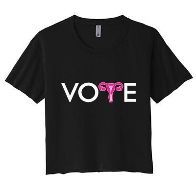 Vote Uterus Mind Your Own Uterus Stars Stripes Equal Rights Crop Top