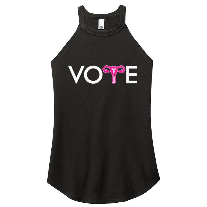 Vote Uterus Mind Your Own Uterus Stars Stripes Equal Rights Women's Perfect Tri Rocker Tank