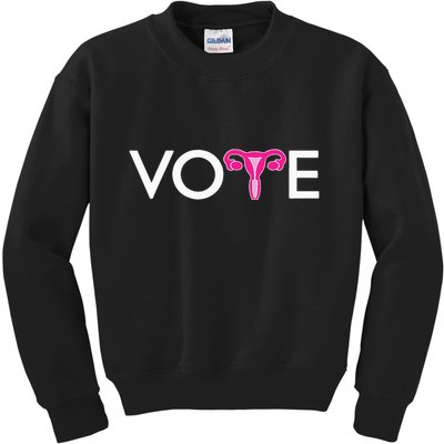 Vote Uterus Mind Your Own Uterus Stars Stripes Equal Rights Kids Sweatshirt