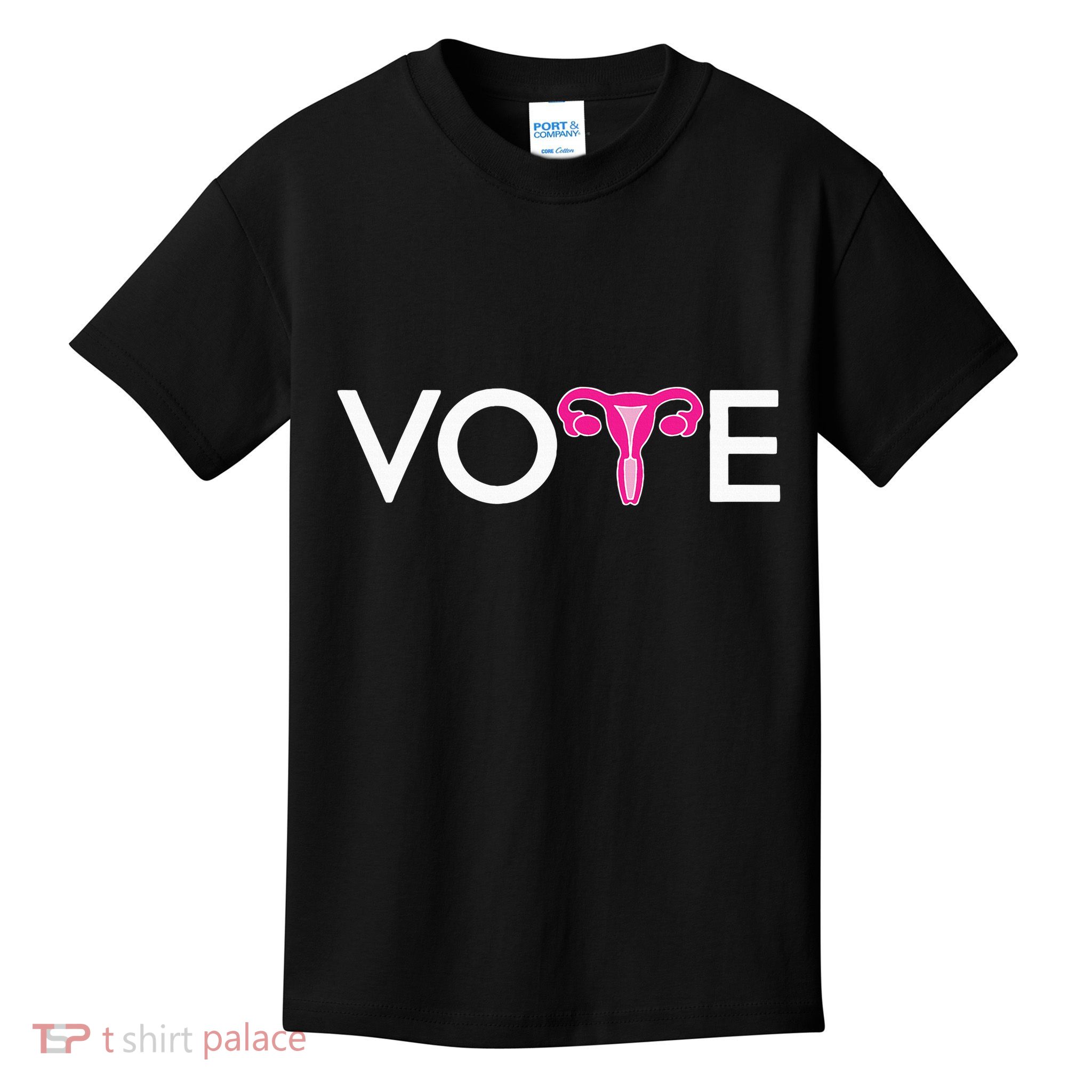 Vote Uterus Mind Your Own Uterus Stars Stripes Equal Rights Kids T-Shirt