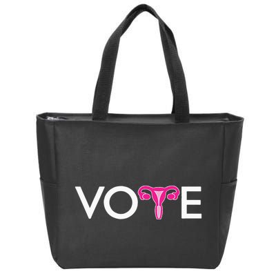Vote Uterus Mind Your Own Uterus Stars Stripes Equal Rights Zip Tote Bag