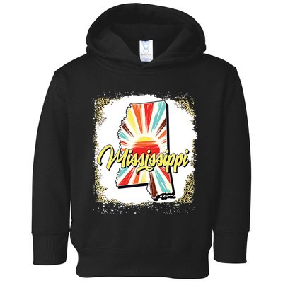 Vintage Usa Mississippi Map Flag Souveni Women Toddler Hoodie