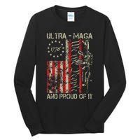 Vintage Ultra Maga Old American Flag 1776 We The People Usa Min Tall Long Sleeve T-Shirt