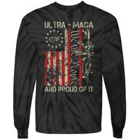 Vintage Ultra Maga Old American Flag 1776 We The People Usa Min Tie-Dye Long Sleeve Shirt