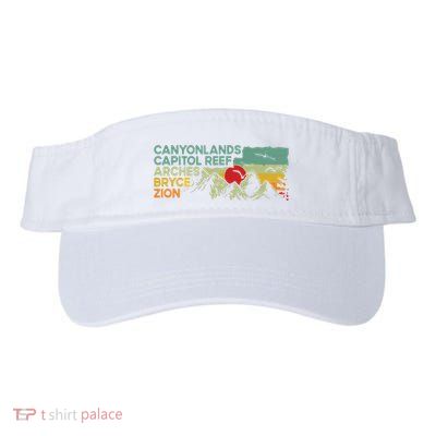 Vintage Utah National Parks Moab Utah Mighty Five Souvenir Visor