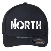 Vintage Up North Maine State Map Flexfit Unipanel Trucker Cap