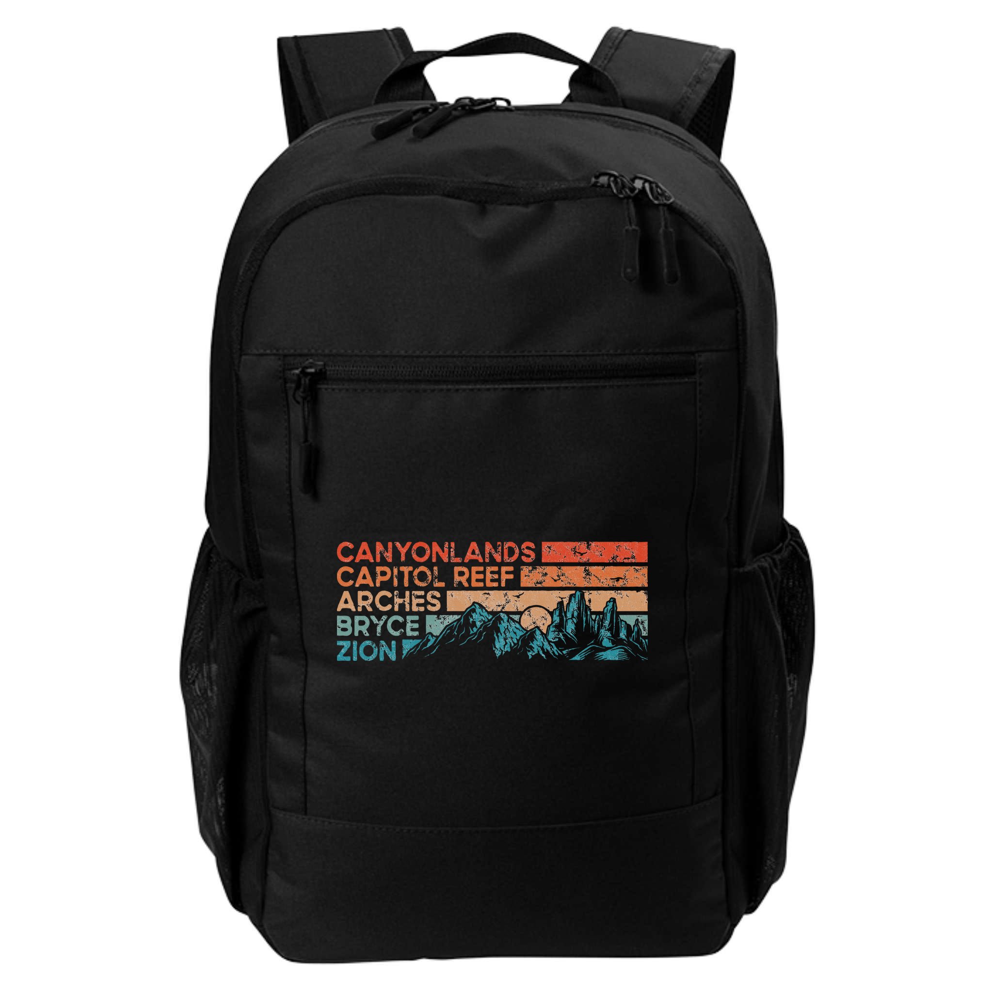 Vintage Utah National Parks Moab Utah Mighty Five Souvenir Backpack