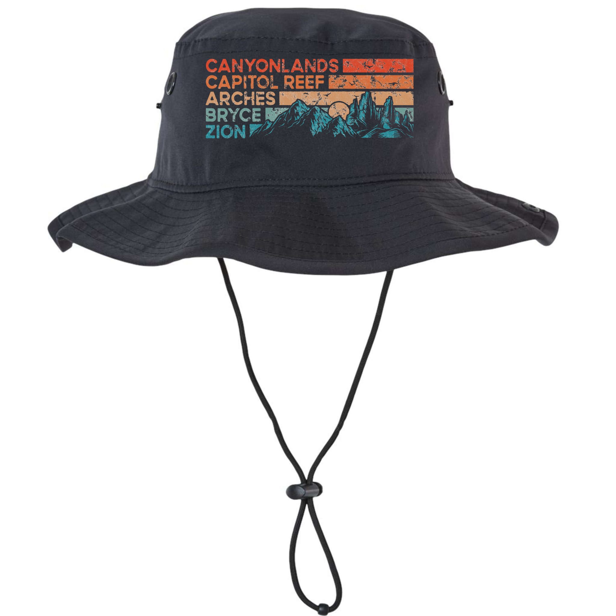 Vintage Utah National Parks Moab Utah Mighty Five Souvenir Bucket Hat