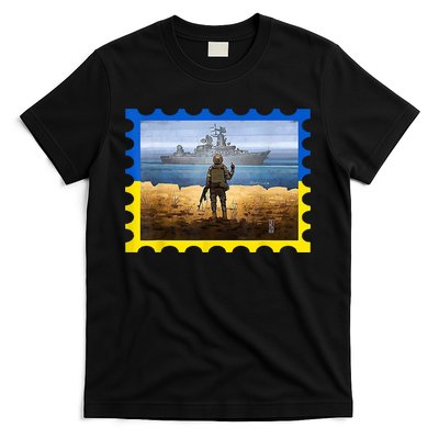 Vintage Ukraine Postal Card War T-Shirt