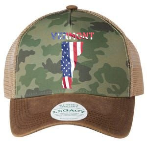 Vermont Usa Proud United States America Patriot Flag Vt Us Gift Legacy Tie Dye Trucker Hat