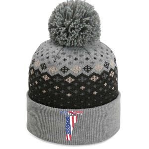 Vermont Usa Proud United States America Patriot Flag Vt Us Gift The Baniff Cuffed Pom Beanie