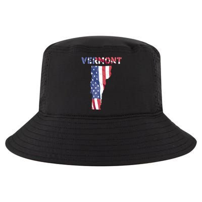 Vermont Usa Proud United States America Patriot Flag Vt Us Gift Cool Comfort Performance Bucket Hat