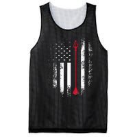 Vintage Usa Red White Archery Arrow American Flag Mesh Reversible Basketball Jersey Tank