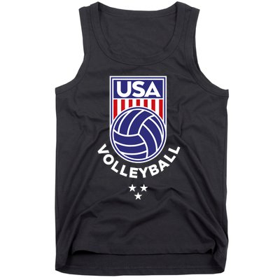 Volleyball USA Support The Team Shirt USA Flag Beach TShirt Tank Top