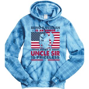 Veteran Uncle Sir Uncle Usa Flag 4th Of July Tie Dye Hoodie