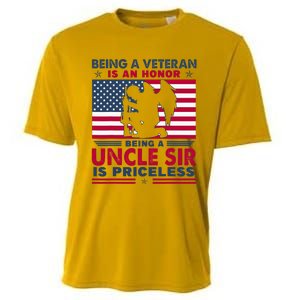 Veteran Uncle Sir Uncle Usa Flag 4th Of July Cooling Performance Crew T-Shirt