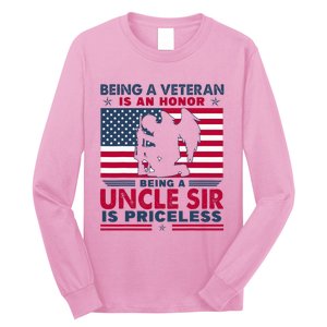 Veteran Uncle Sir Uncle Usa Flag 4th Of July Long Sleeve Shirt