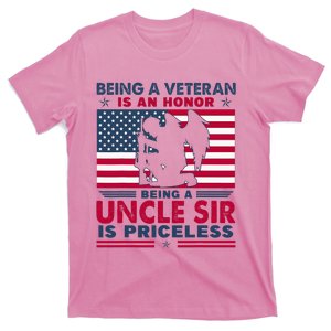 Veteran Uncle Sir Uncle Usa Flag 4th Of July T-Shirt