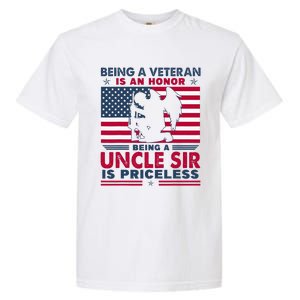 Veteran Uncle Sir Uncle Usa Flag 4th Of July Garment-Dyed Heavyweight T-Shirt