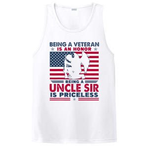 Veteran Uncle Sir Uncle Usa Flag 4th Of July PosiCharge Competitor Tank