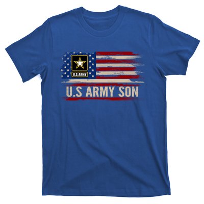 Vintage U S Army Son With American Flag Veteran Gift T-Shirt