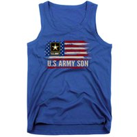 Vintage U S Army Son With American Flag Veteran Gift Tank Top