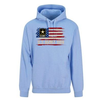 Vintage U S Army Son With American Flag Veteran Gift Unisex Surf Hoodie