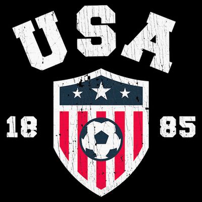 Vintage USA Soccer 1885 American Flag Football T-Shirt