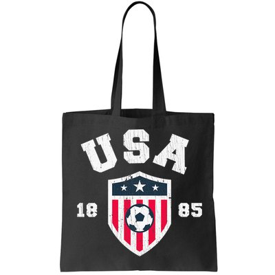 Vintage USA Soccer 1885 American Flag Football Bag