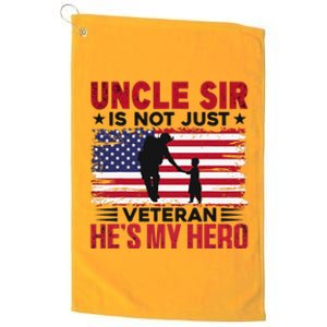 Veteran Uncle Sir Uncle Usa Flag 4th Of July Platinum Collection Golf Towel