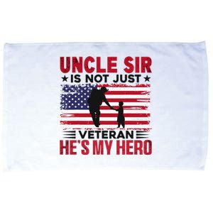 Veteran Uncle Sir Uncle Usa Flag 4th Of July Microfiber Hand Towel