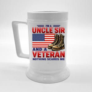 Veteran Uncle Sir Uncle Usa Flag 4th Of July Beer Stein