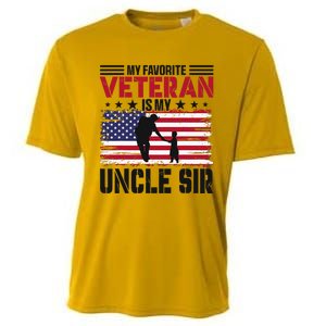 Veteran Uncle Sir Uncle Usa Flag 4th Of July Cooling Performance Crew T-Shirt