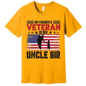 Veteran Uncle Sir Uncle Usa Flag 4th Of July Premium T-Shirt