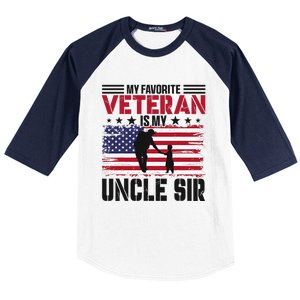 Veteran Uncle Sir Uncle Usa Flag 4th Of July Baseball Sleeve Shirt