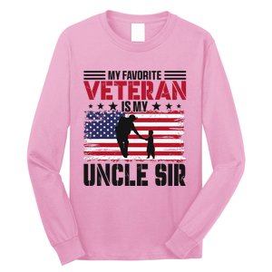 Veteran Uncle Sir Uncle Usa Flag 4th Of July Long Sleeve Shirt