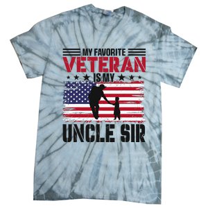 Veteran Uncle Sir Uncle Usa Flag 4th Of July Tie-Dye T-Shirt