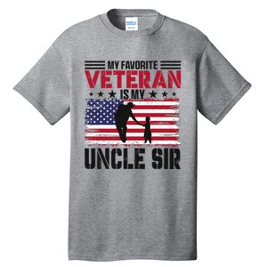 Veteran Uncle Sir Uncle Usa Flag 4th Of July Tall T-Shirt