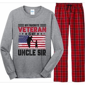 Veteran Uncle Sir Uncle Usa Flag 4th Of July Long Sleeve Pajama Set