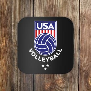 Volleyball USA Support The USA Flag Beach Coaster