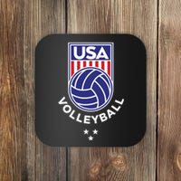 Volleyball USA Support The USA Flag Beach Coaster