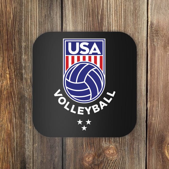 Volleyball USA Support The USA Flag Beach Coaster