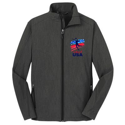 Volleyball Usa Support Core Soft Shell Jacket