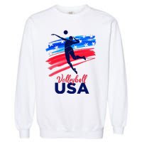 Volleyball Usa Support Garment-Dyed Sweatshirt