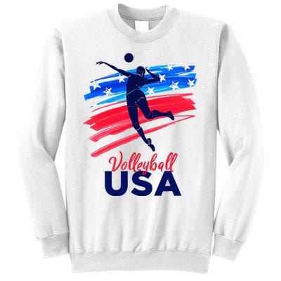 Volleyball Usa Support Sweatshirt